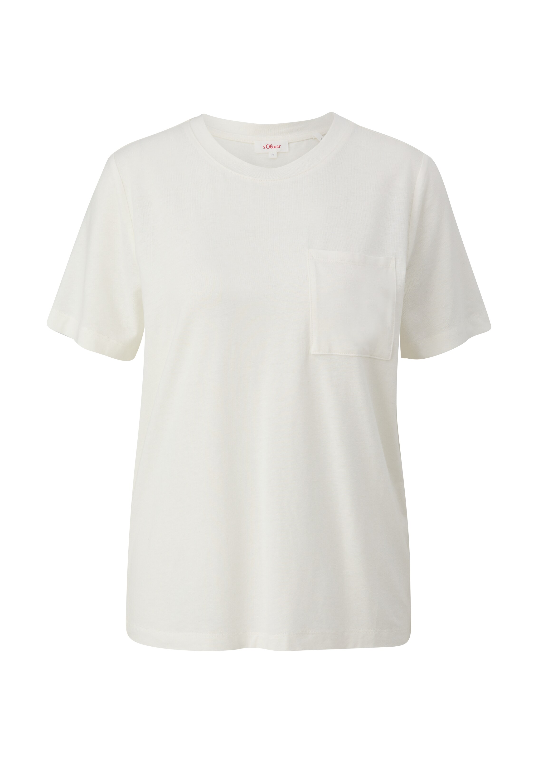 T-shirt s.Oliver en beige : devant