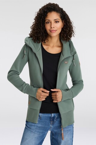 Ragwear Sweatjacke in Grün: Vorderseite