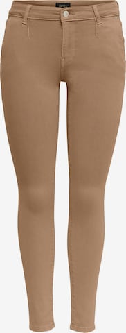 ONLY Skinny Jeans 'ONLBLUSH' in Brown: front