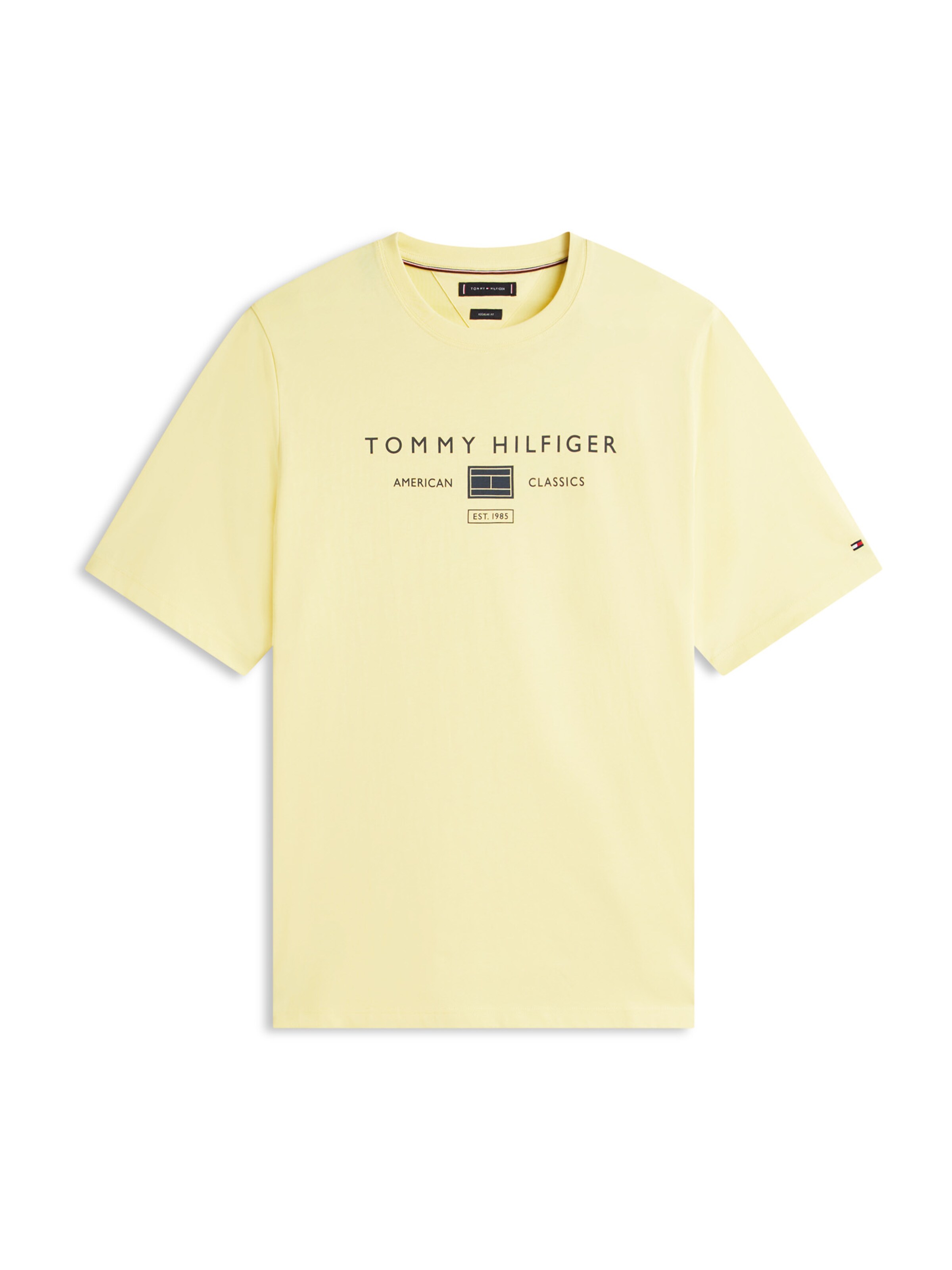 Tommy Hilfiger Big & Tall Shirt 'BRAND LOVE' in Geel: voorkant