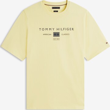 Tommy Hilfiger Big & Tall Shirt 'BRAND LOVE' in Geel: voorkant
