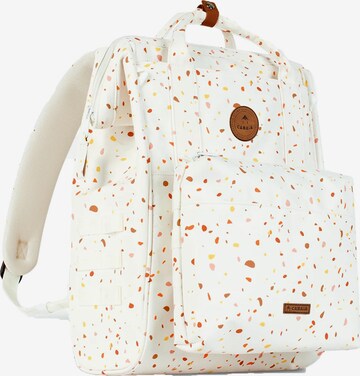 Cabaia - Mochila 'Baby Bag' en blanco: frente