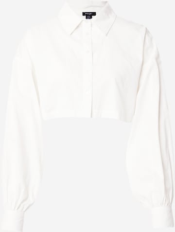 Nasty Gal Μπλούζα σε λευκό: μπροστά