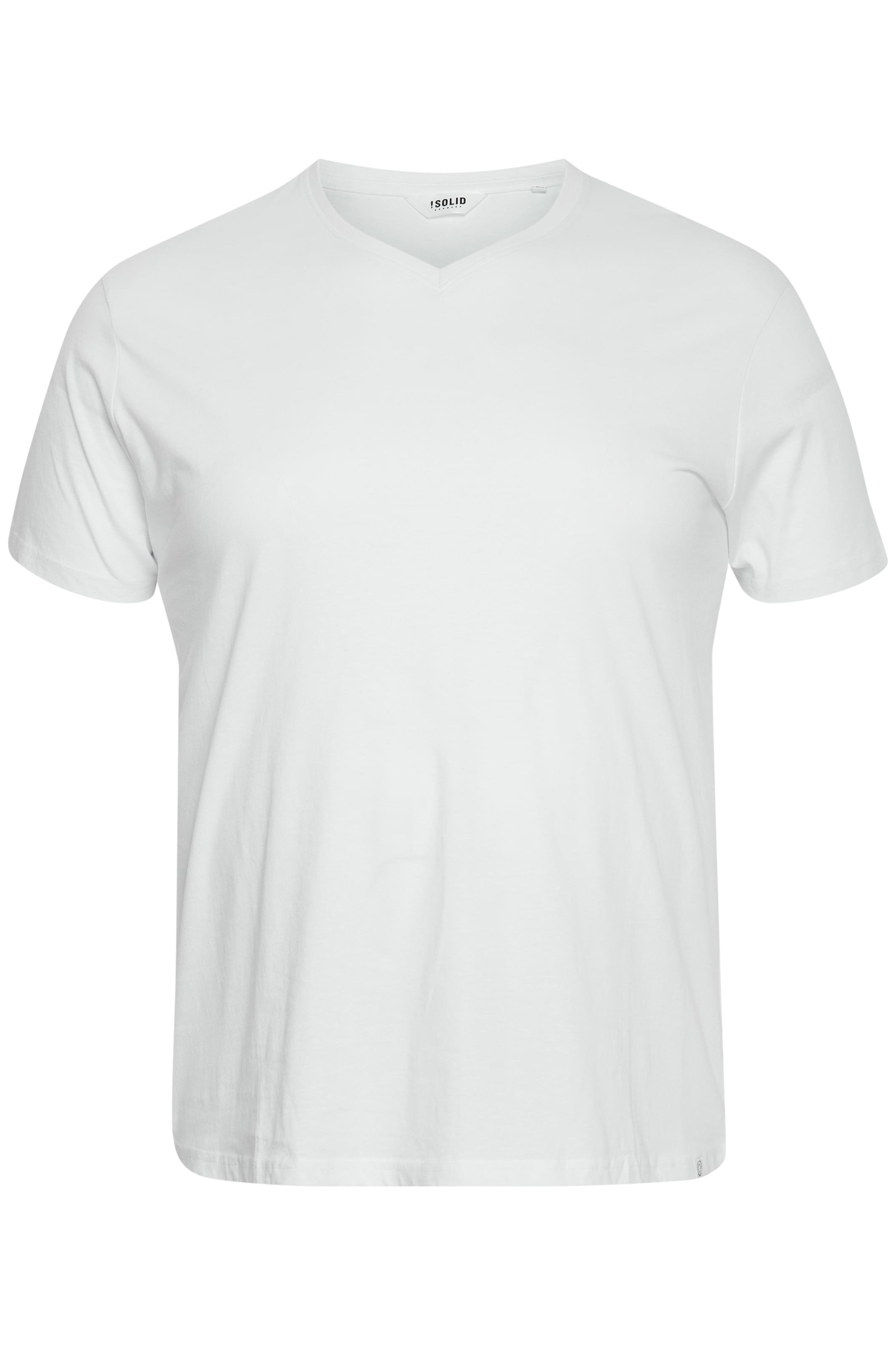 Maglietta 'Bedo' di !Solid in bianco: frontale