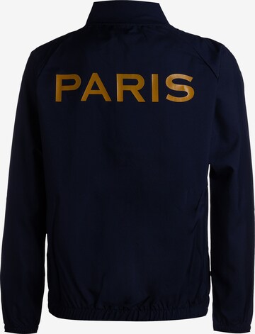 NIKE Athletic Zip-Up Hoodie 'Paris St. -Germain' in Blue