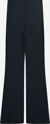 BershkaFlared/zvonoliki kroj Hlače - plava boja: prednji dio