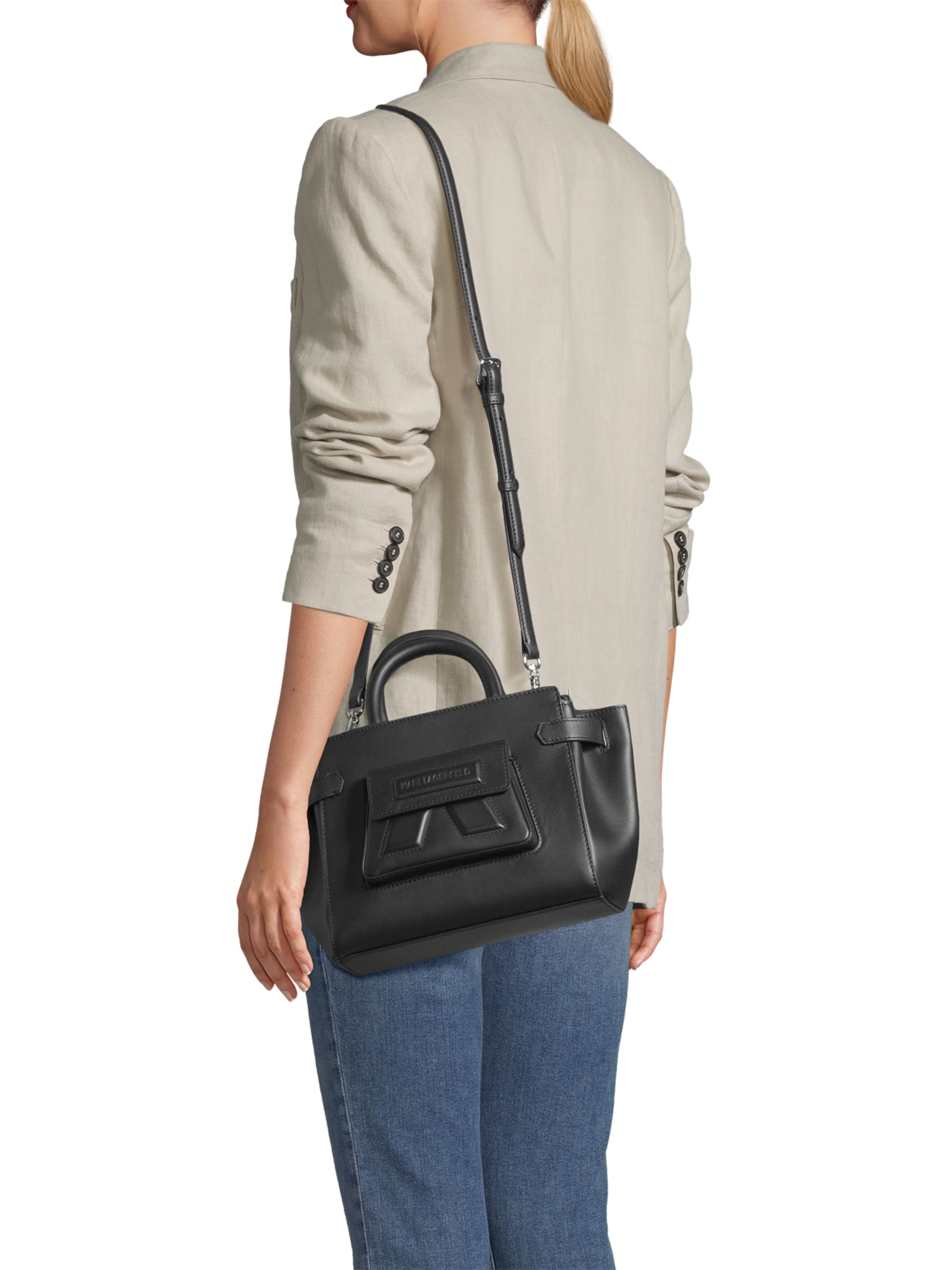 Sacs à main Karl Lagerfeld en noir : devant