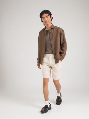 Bruun & Stengade Szabványos Chino nadrág 'Paolos' - bézs