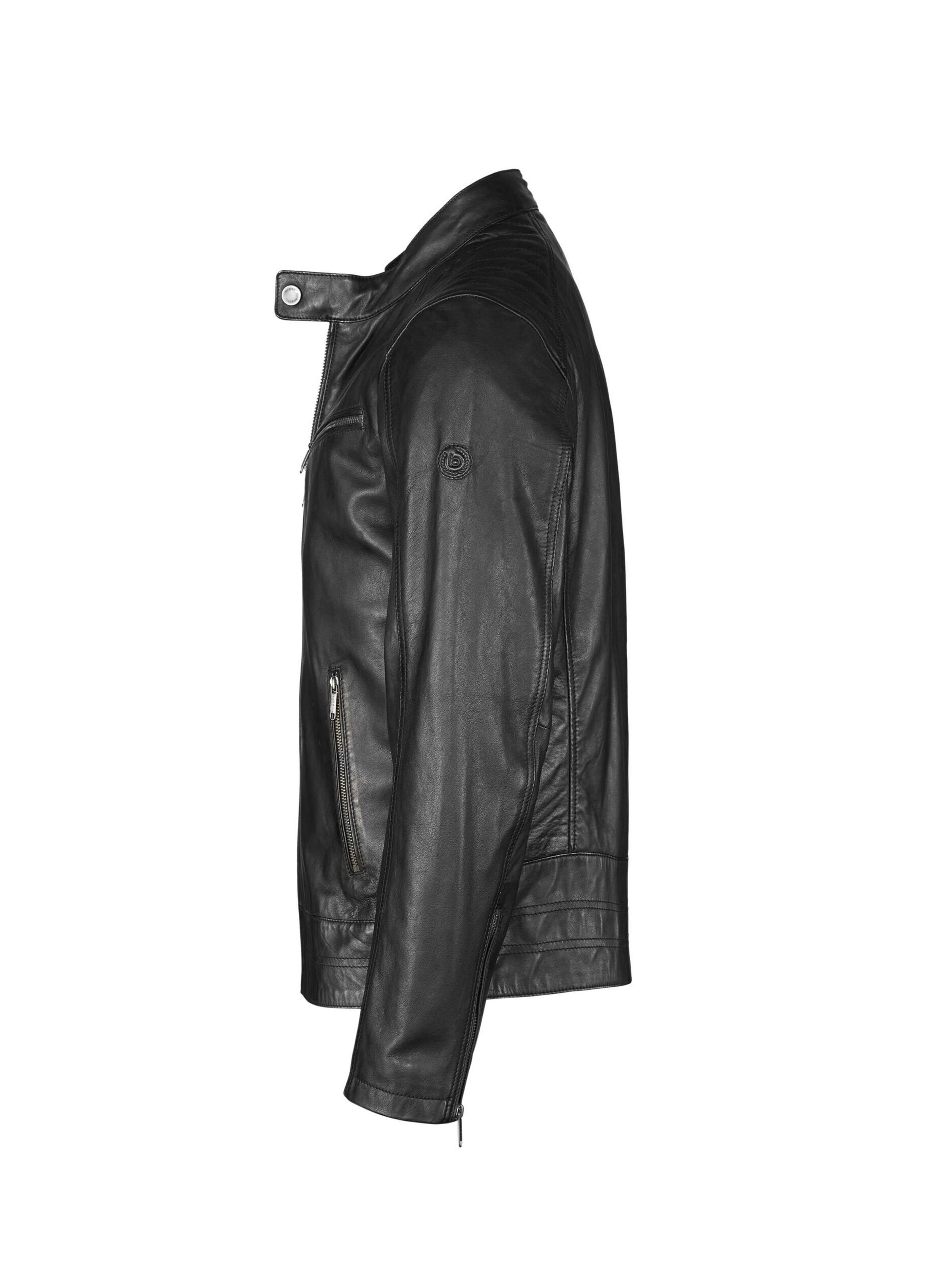 bugatti Lederjacke 'BUDomenico' in Schwarz