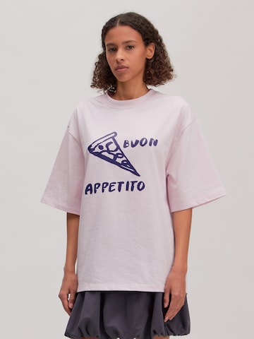 EDITED Oversized paita 'Xiat' värissä vaaleanpunainen: etupuoli