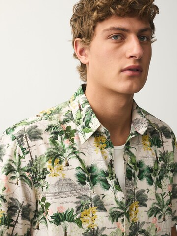 Next Regular Fit Hemd 'Kew Garden' in Beige