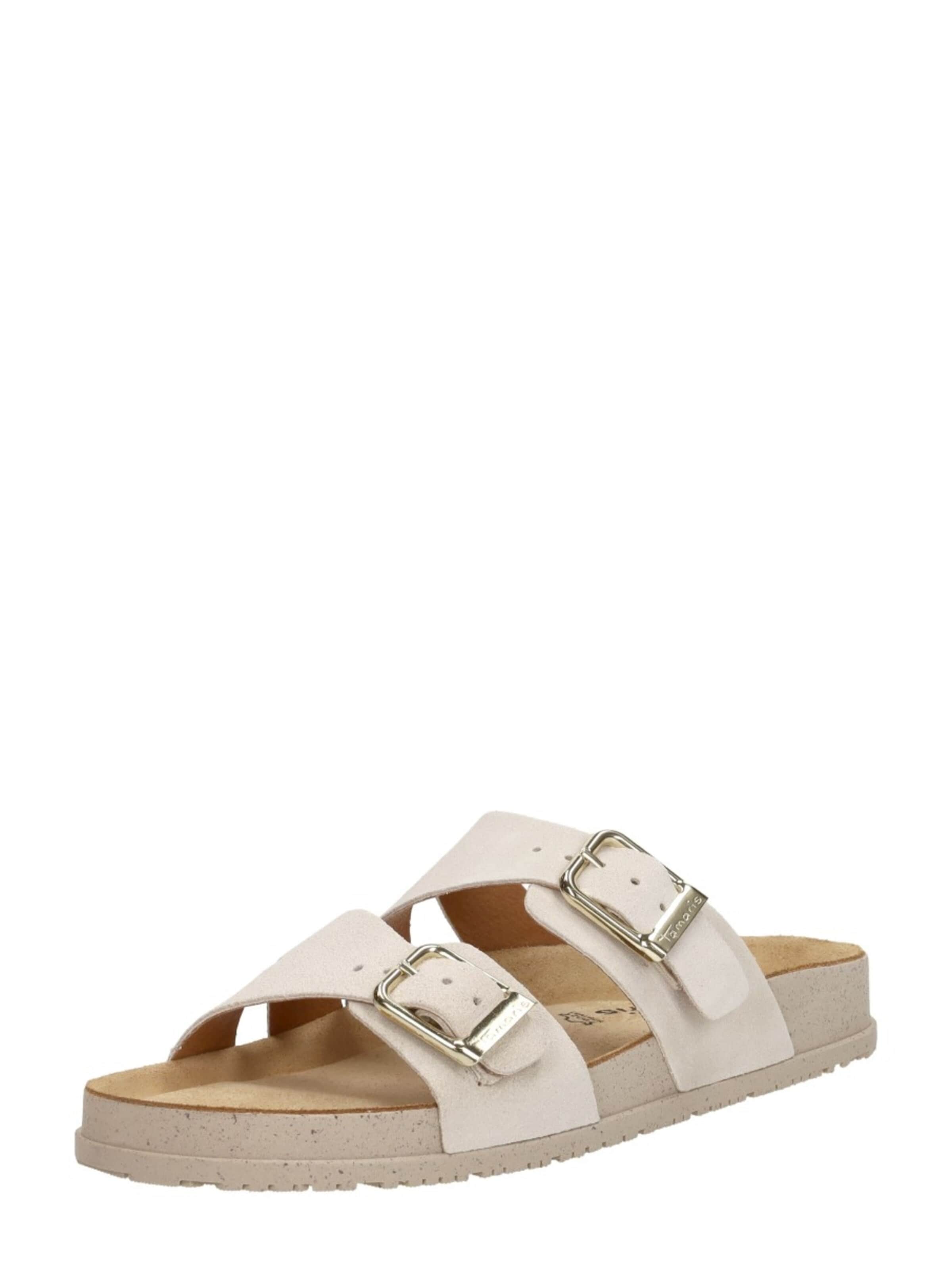 Tamaris Muiltjes 'Open Teen' in Beige: voorkant