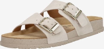 Tamaris Mule 'Open Teen' in Beige: front