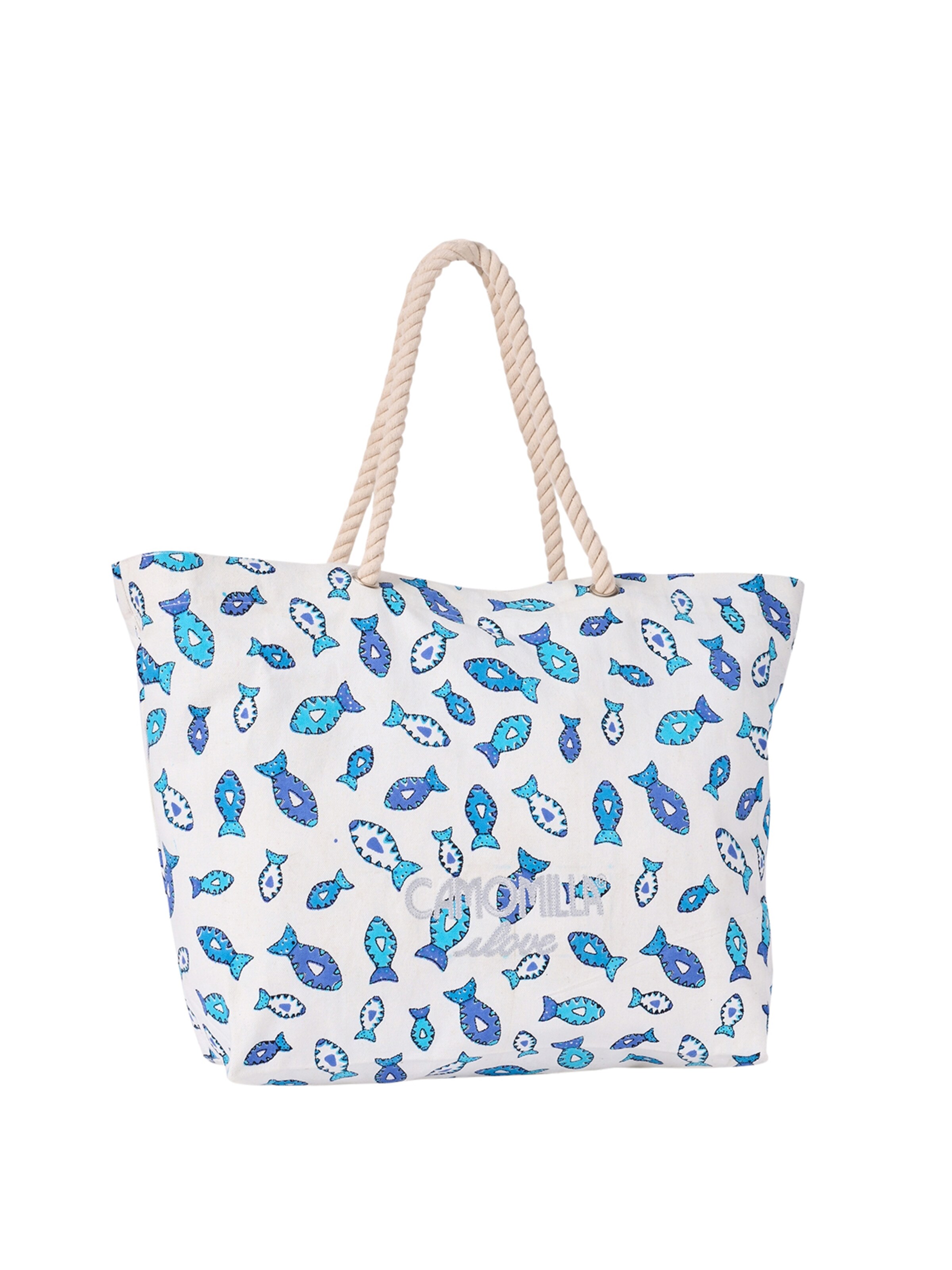 Borsa a mano di Camomilla Italia in blu: frontale