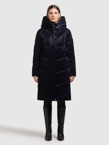 khujo Wintermantel 'Jange2 Shiny' in Blau