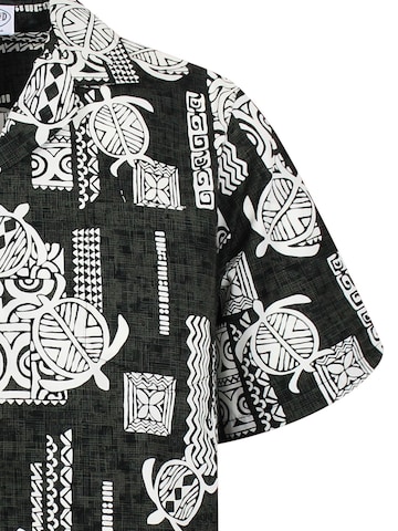 Regular fit Camicia 'Tattoo Turtle' di Pacific Legend in verde