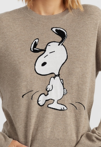 Chinti & Parker Pullover 'Dancing Snoopy' i brun