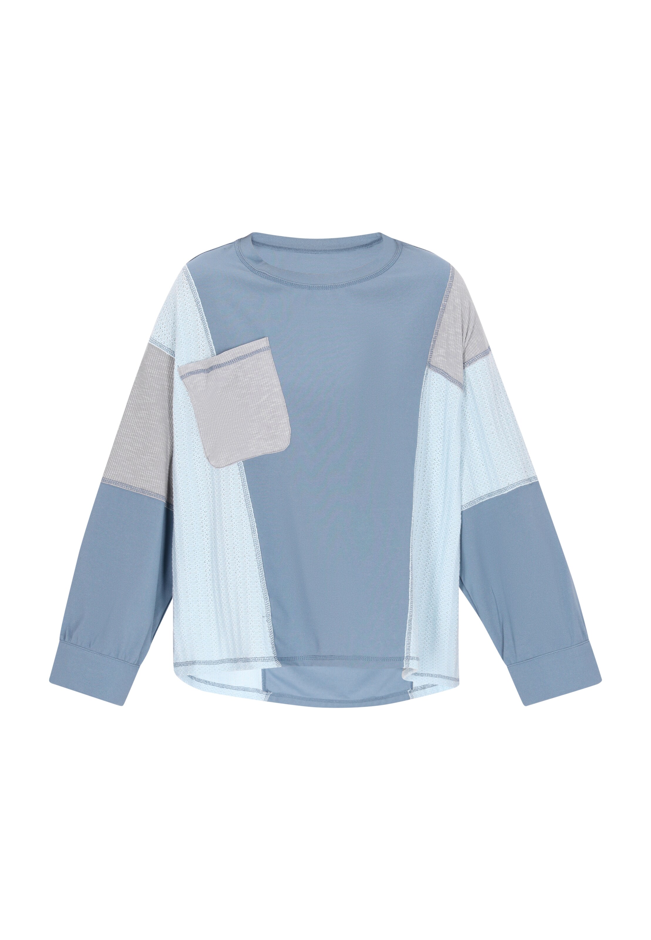 IZIA - Camisa em azul: frente