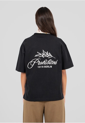 Prohibited - Camiseta 'Leaf' en negro