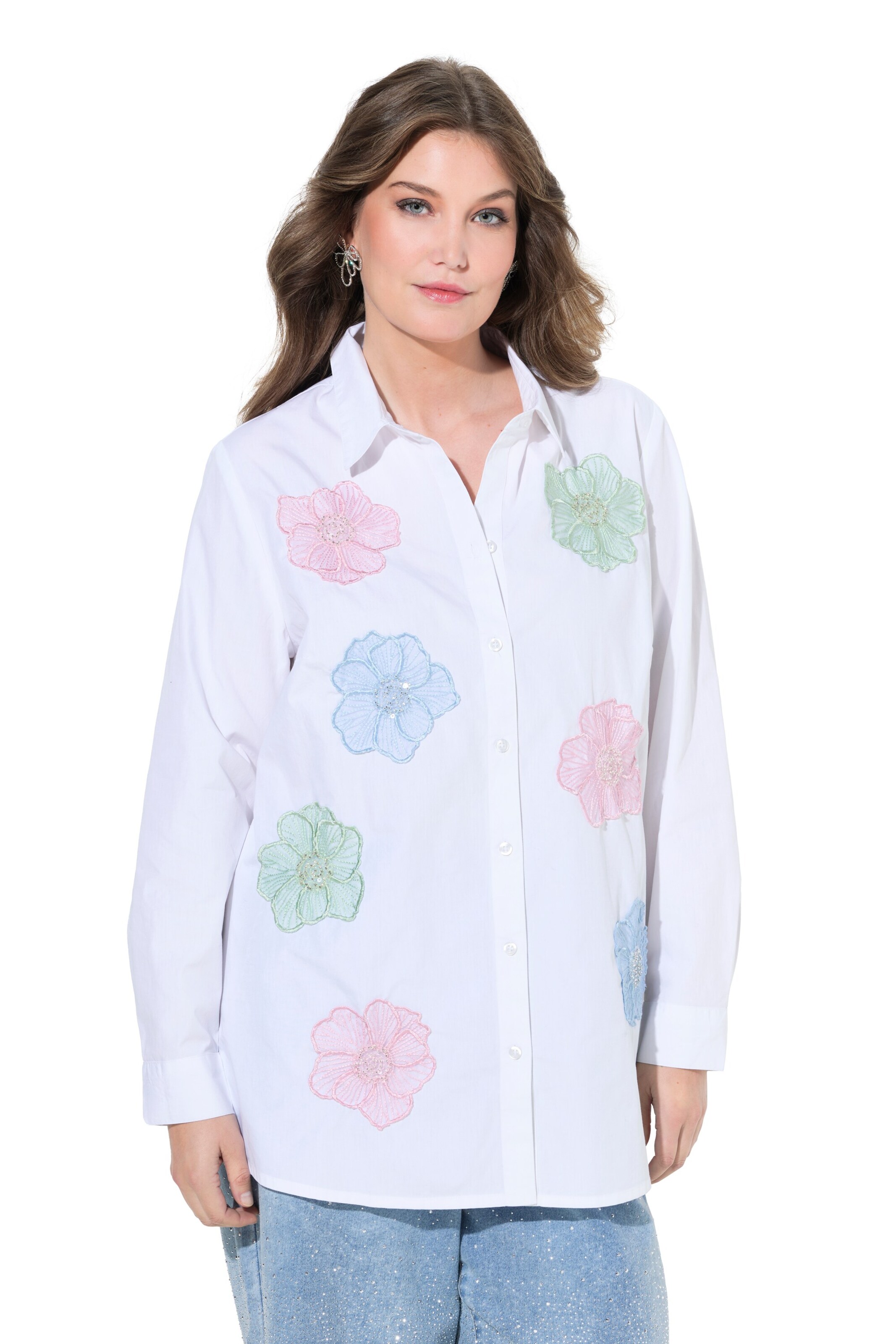 MIAMODA Blouse in White: front