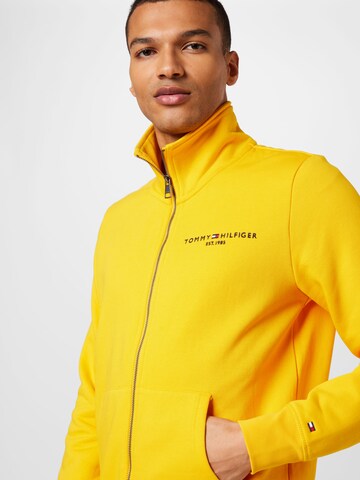 TOMMY HILFIGER Sweat jacket in Yellow