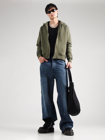ALPHA INDUSTRIES Sweat jacket in Green