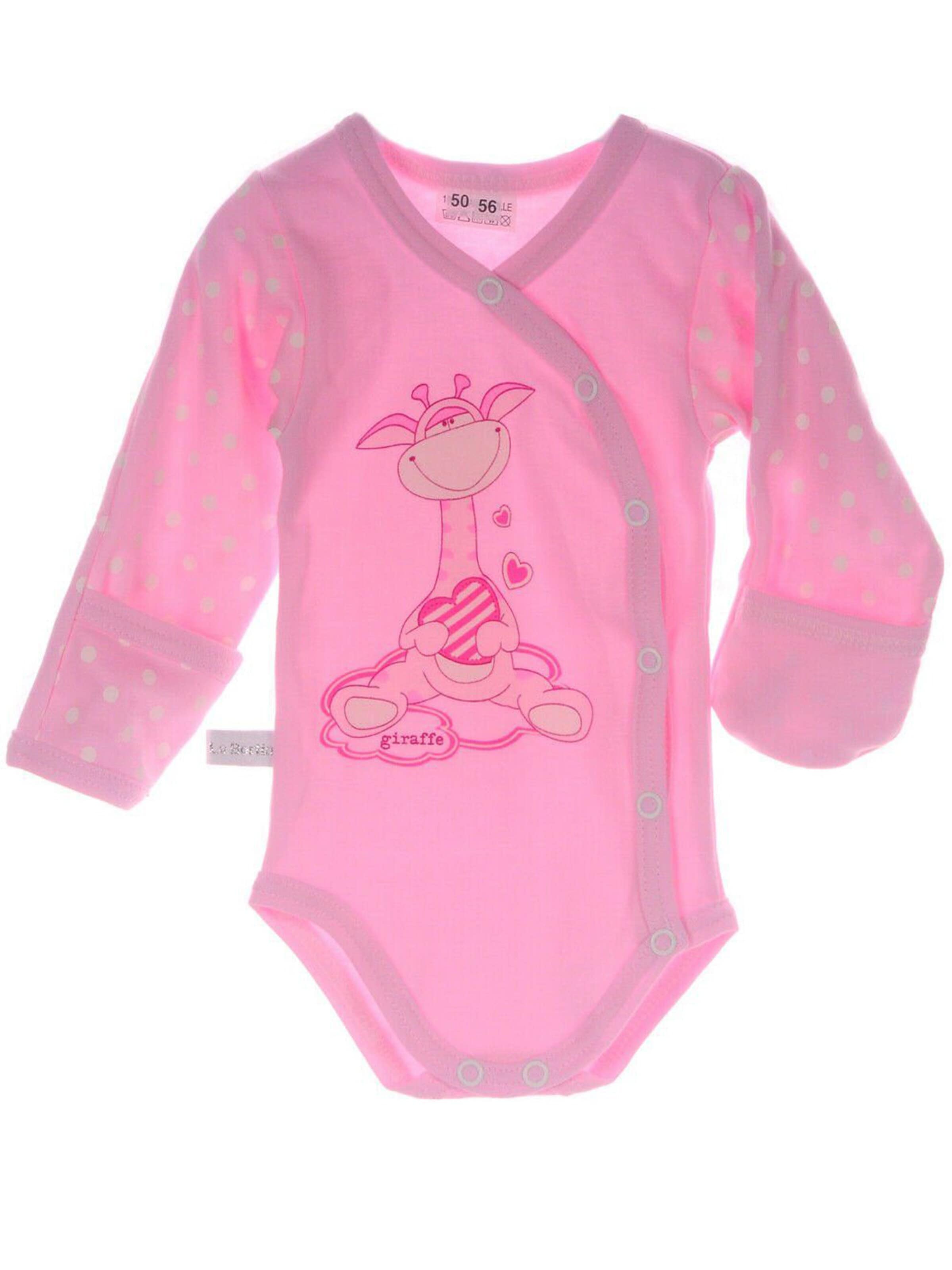 La Bortini Romper/Bodysuit in Pink: front