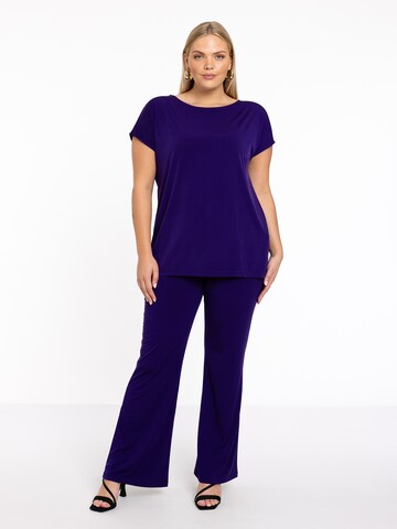 Yoek Boot cut Pants in Purple