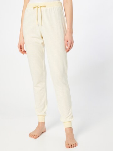 ESPRIT Pyžamové kalhoty – žlutá: přední strana
