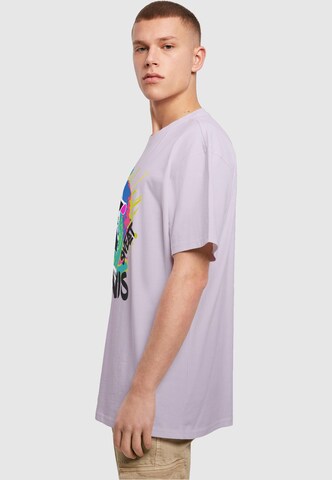 T-Shirt 'Tennis Love' Merchcode en violet