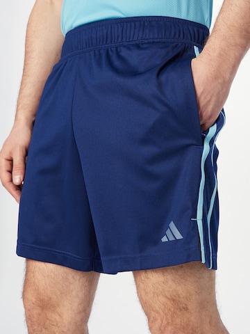 ADIDAS PERFORMANCE Normální Sportovní kalhoty 'Workout Base' – modrá