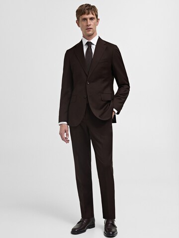 Coupe regular Chemise business 'Venecia' MANGO MAN en blanc