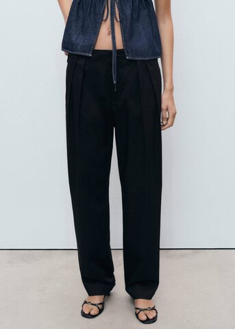 MANGO Loosefit Hose 'Mara' in Schwarz: Vorderseite