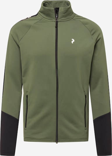 Bluză cu fermoar sport 'Rider' PEAK PERFORMANCE pe verde / negru, Vizualizare produs