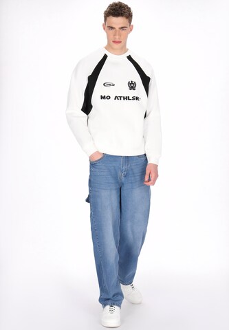 Sweat-shirt Mo ATHLSR en blanc