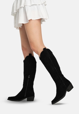 Salinyang Comwboystøvler i sort