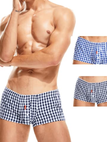 SEOBEAN Boxer shorts 'Checkered' in Mixed colors: front