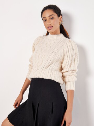 Pull-over Apricot en beige : devant