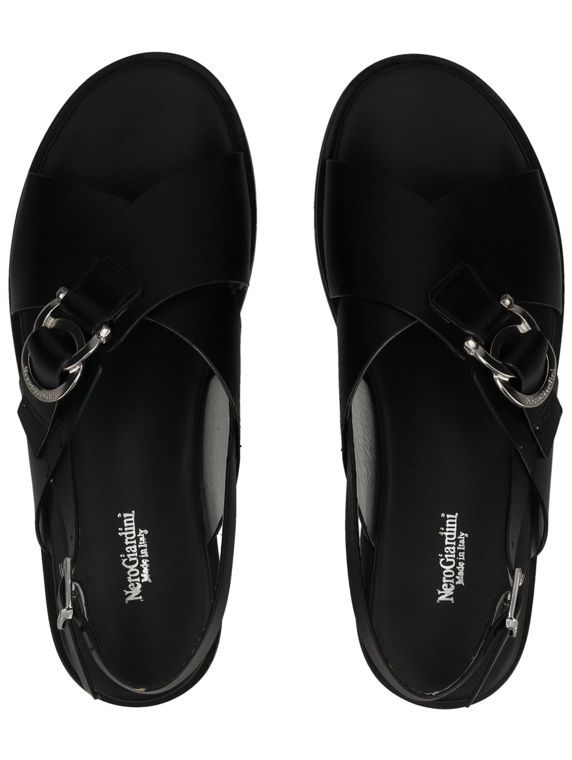 Sandales à lanières Nero Giardini en noir