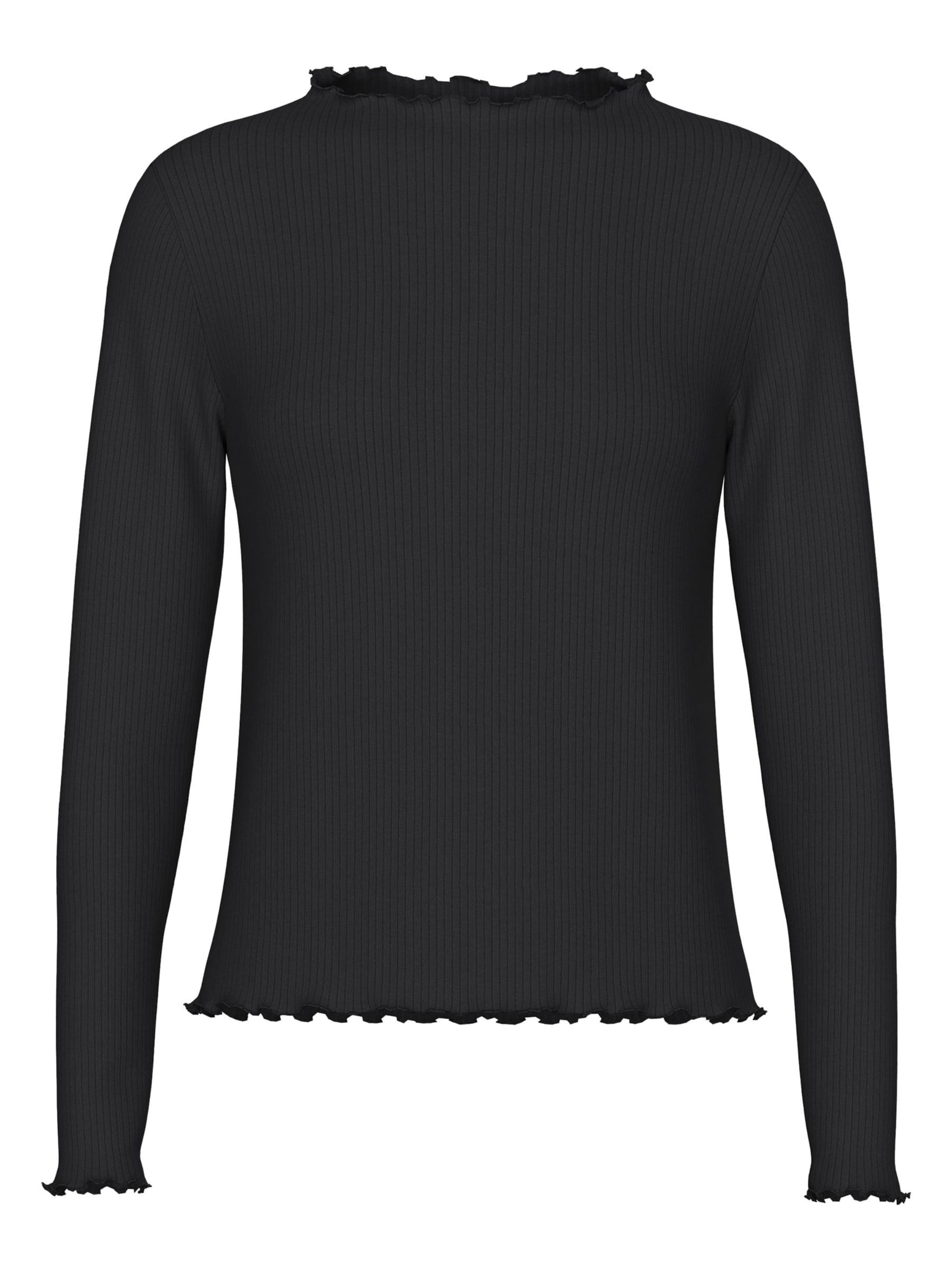 PIECES Shirt 'PCNicca' in Black: front