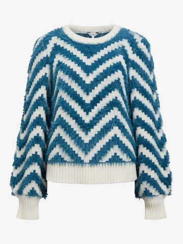 Pull-over 'HOLLOW' OBJECT en bleu : devant