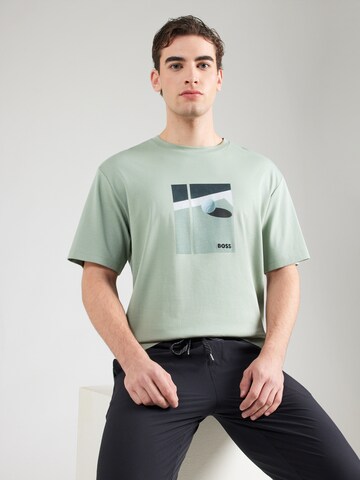BOSS Koszulka funkcyjna 'Join' w kolorze zielony: przód