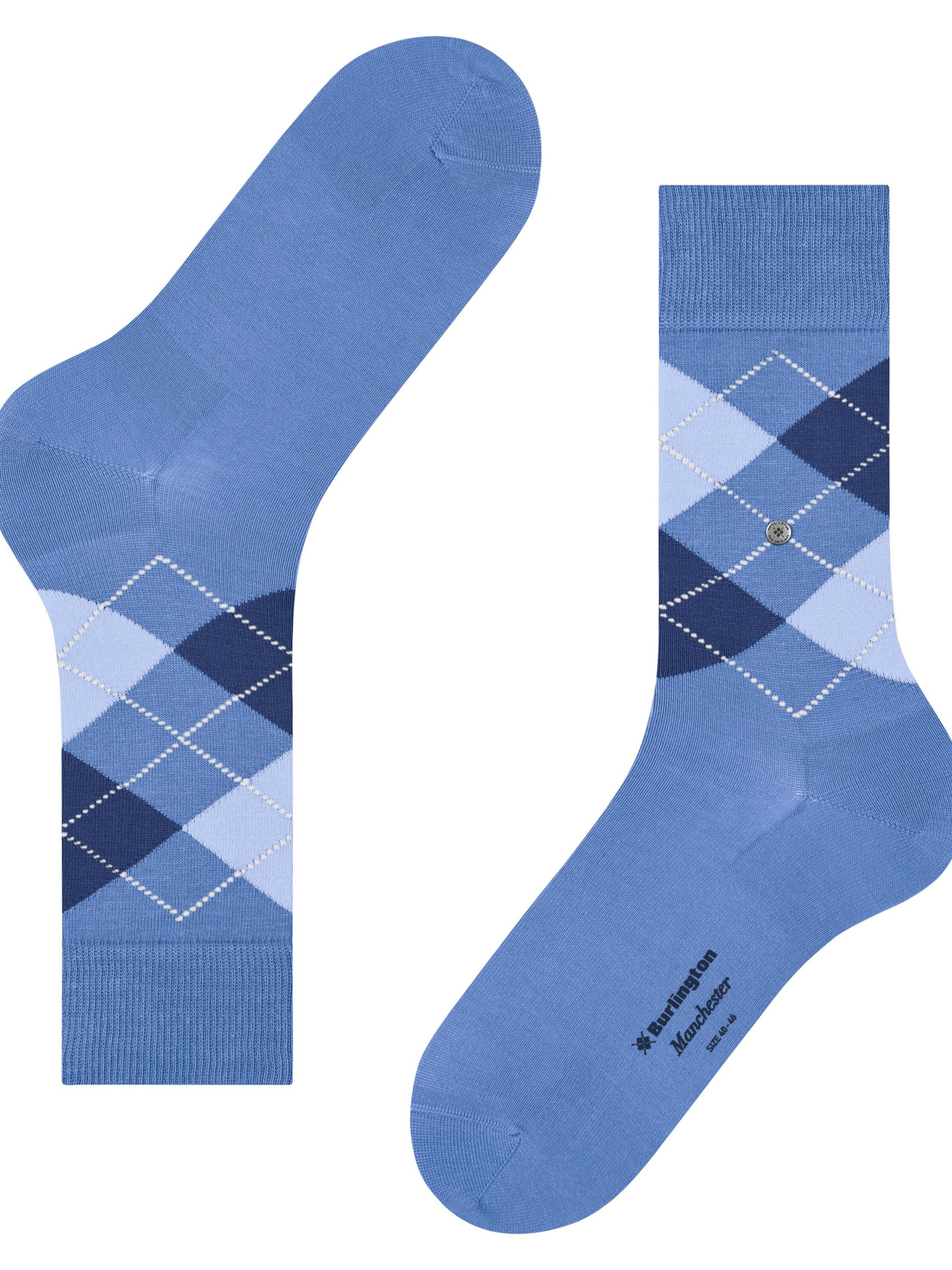 BURLINGTON Socks 'Manchester' in Blue