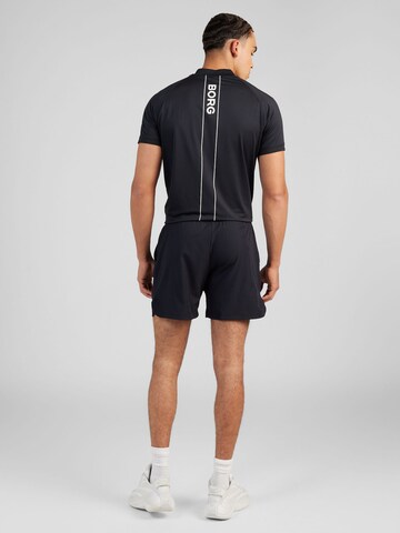 BJÖRN BORG Regular Workout Pants in Black