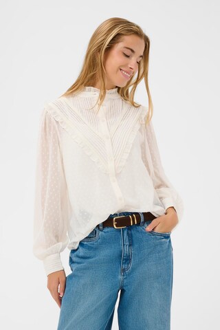 Kaffe Blouse 'Leonora' in Wit: voorkant