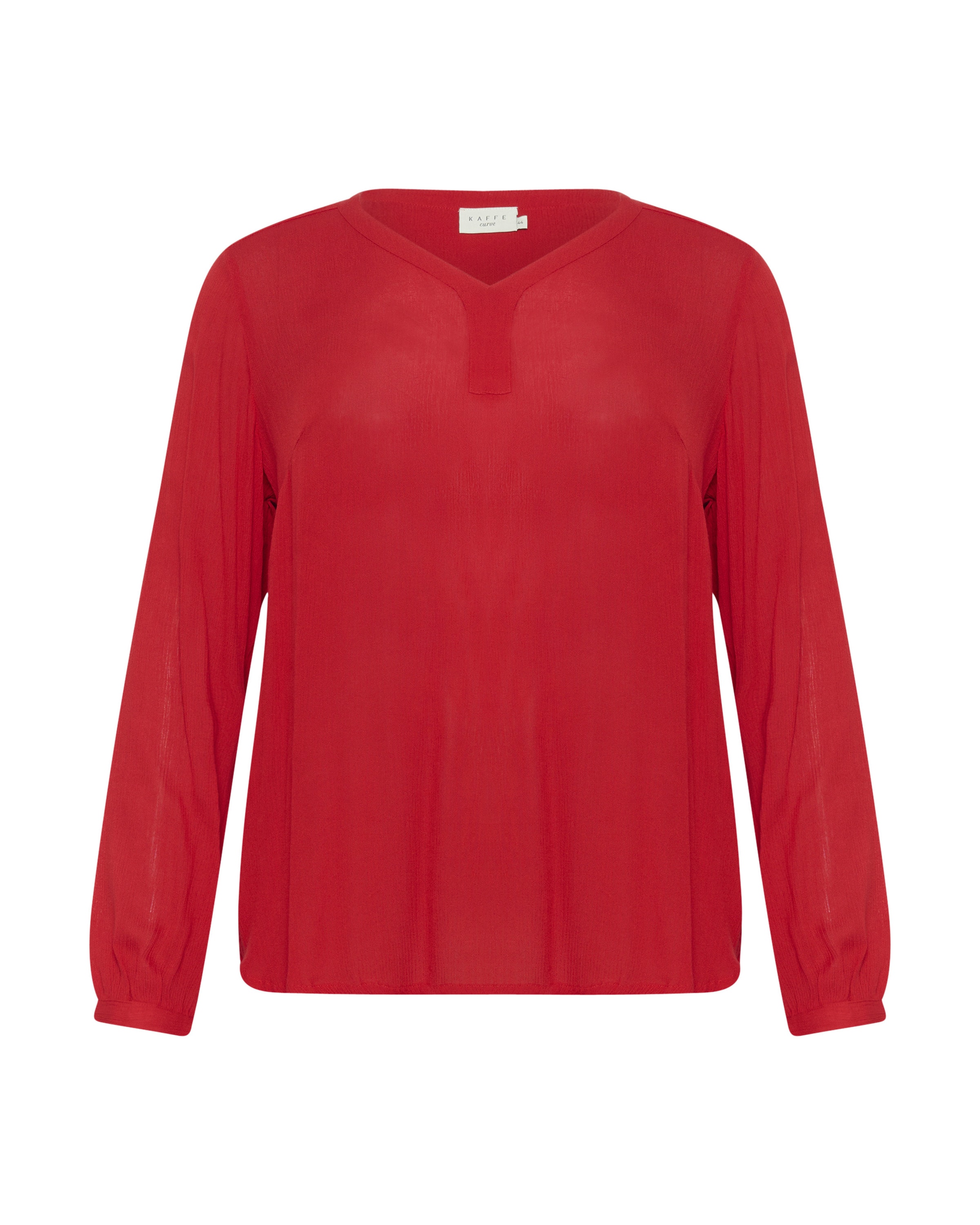 KAFFE CURVE Blouse &#x27;KCAmi&#x27; in de kleur Rood, Productweergave