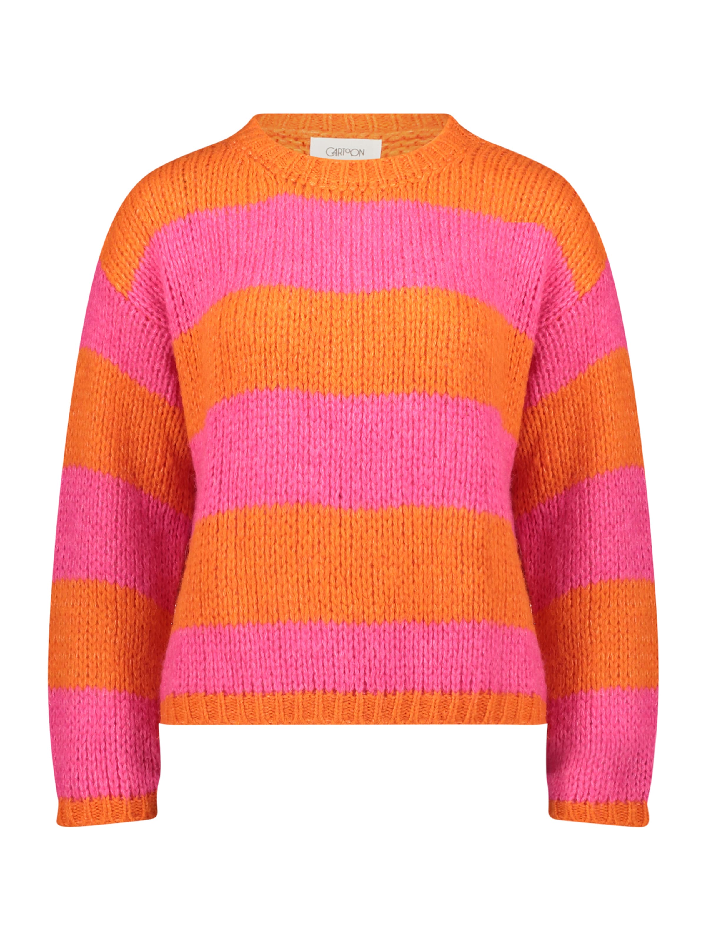 Pullover di Cartoon in arancione: frontale