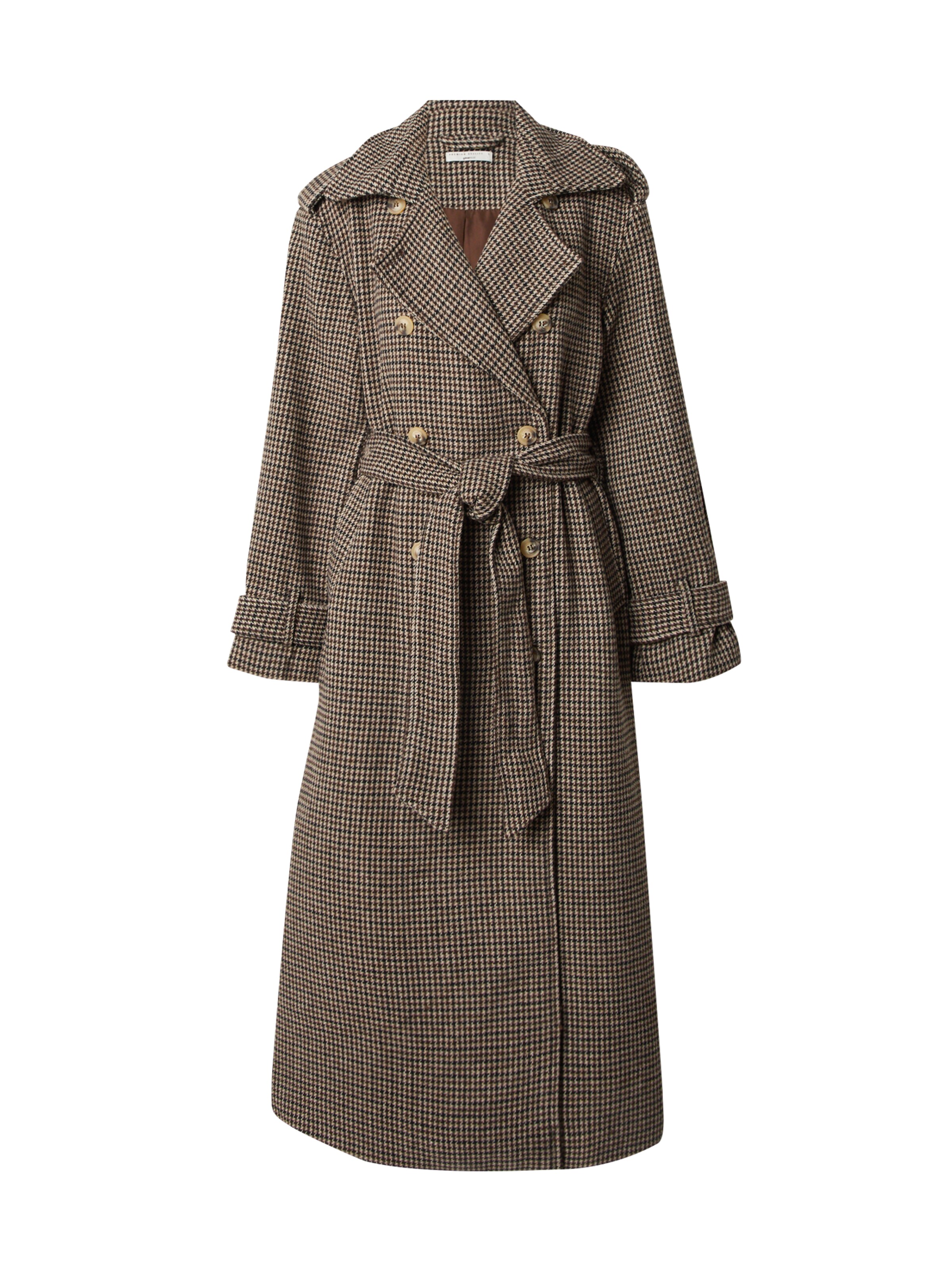 Gina Tricot Kevad-sügismantel, värv beež: eest vaates