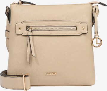 Borsa a tracolla 'Jodie' di L.CREDI in beige: frontale