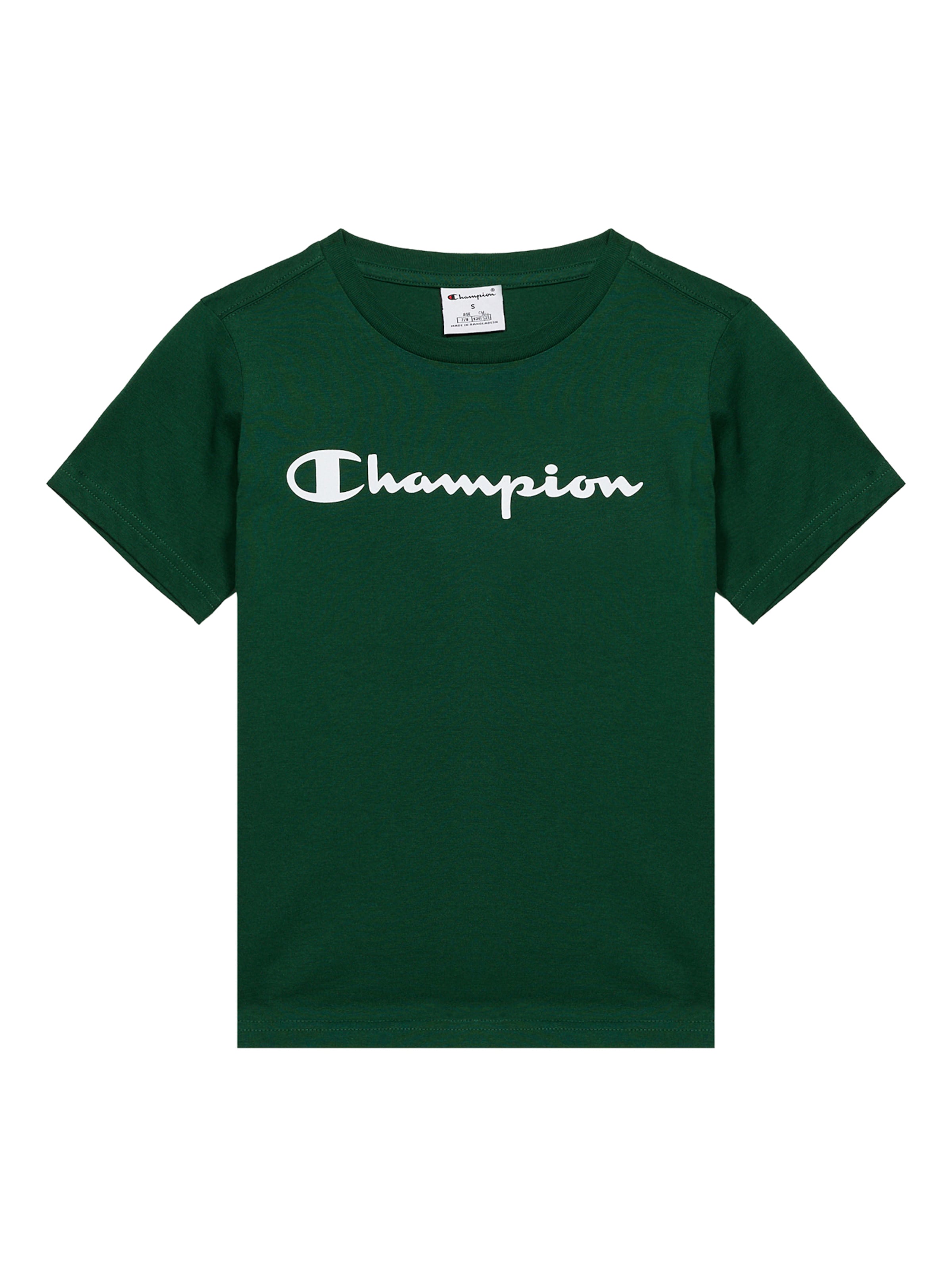 Champion T-Shirt in Grün: Vorderseite